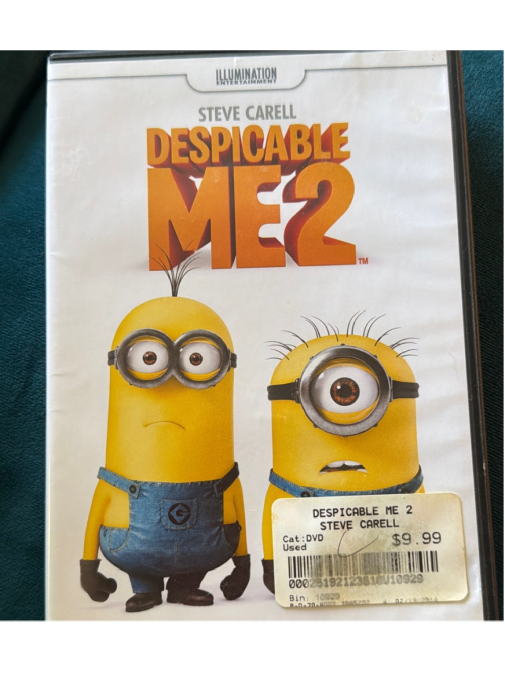 Despicable Me 2 DVD Movie Universal Pictures White Yellow